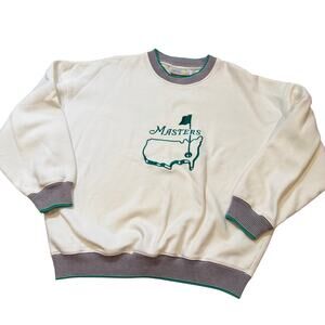 Vintage Masters Augusta National Golf Club Embroidered Logo Sweatshirt Size Med